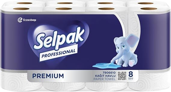 Selpak Professional Premium Havlu Kağıt, 8 Rulo