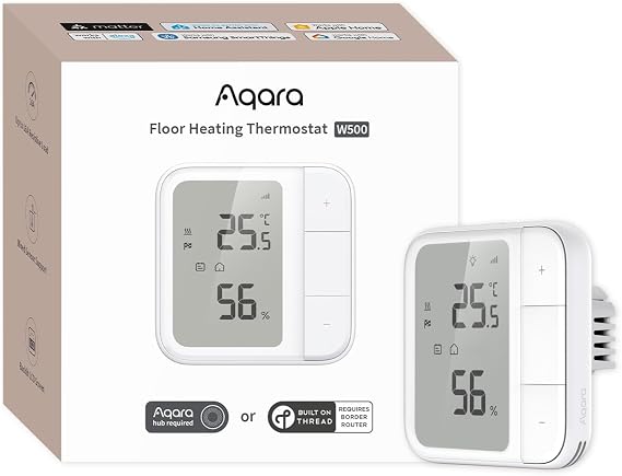 Aqara Floor Heating Thermostat W500, Matter, Thread/Zigbee