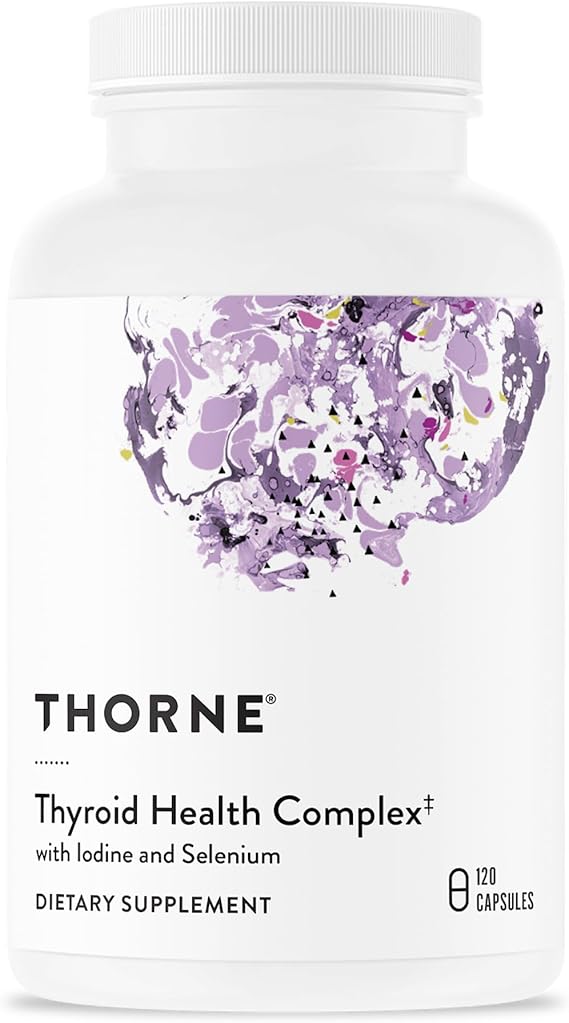 THORNE Thyroid Health Complex, Iodine, L-Tyrosine & Selenium, 120 Capsules