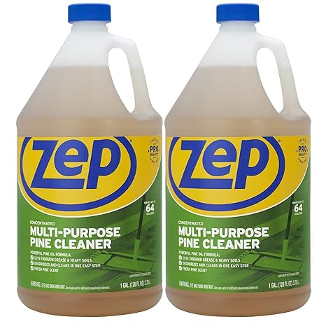 Zep Concentrated Multi-Purpose Pine Cleaner - 128 oz (Pack of 2)