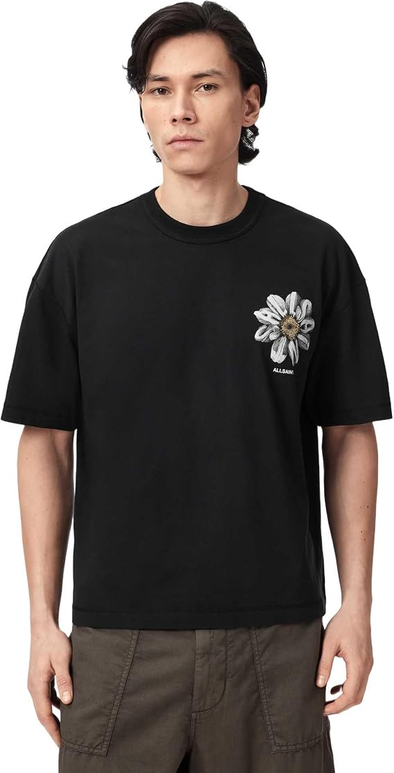 AllSaints Petals Short Sleeve Crew