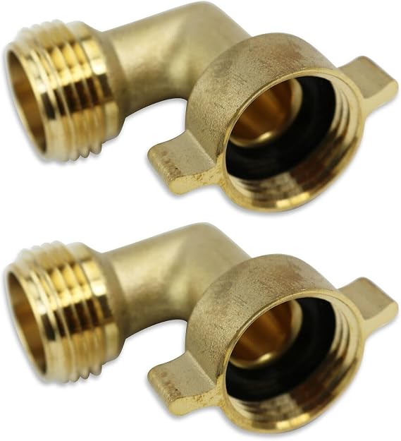 LCW90EL2 2 PACK 90 Hose eelbow RV Water Fitting Solid 3/4" LCW-90EL2