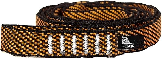 Fusion Climb Nylon Climbing Sling Runner, 23kN MBS, Grey/Orange
