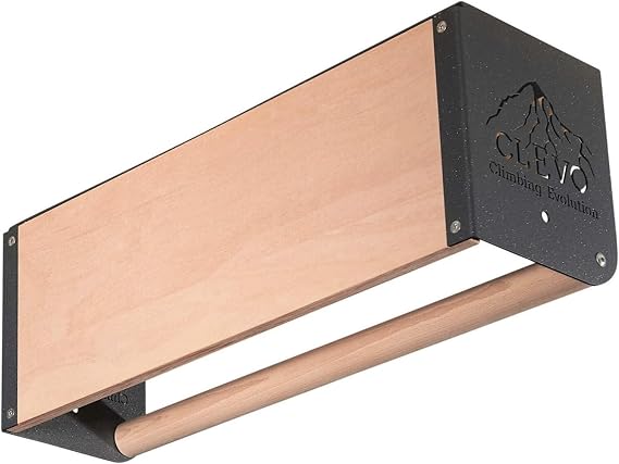 Clevo S: Versatile climbing training station for ceiling mounting - hangboard, side grips, pull-up bar - ideal for finger strength & muscle building