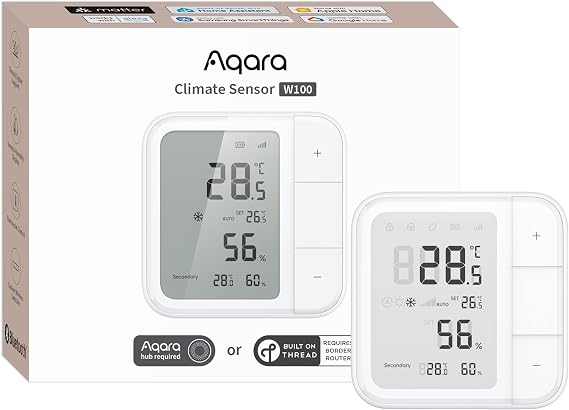 Aqara Smart Climate Sensor W100, Temperature & Humidity Monitoring