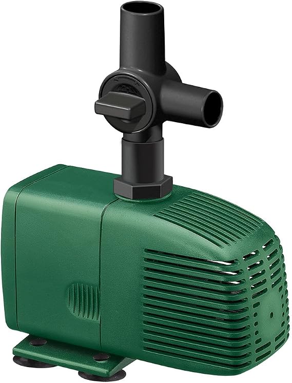 Fish Mate 1200 Small Pond Fountain Pump, 1200 LPH with Anti-Clog Filter