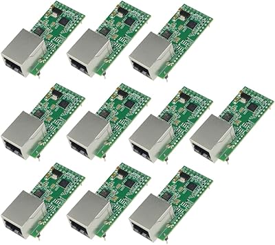 JMT Tiny Serial Ethernet Converter USR-TCP232-T2 Module Serial UART TTL to Ethernet TCPIP Module Support DHCP and DNS Upgraded 10pcs
