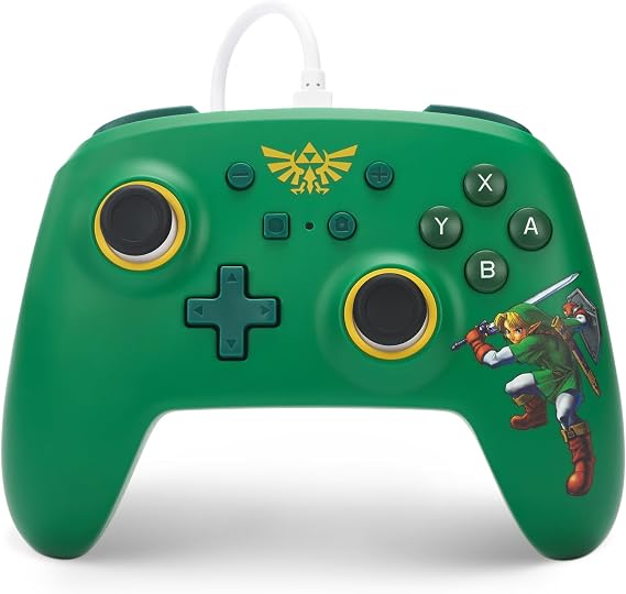 Nintendo Switch için kablolu PowerA kontrol cihazı - Hyrule Defender, Gamepad, oyun kumandası, kablolu denetleyici, resmi lisanslı