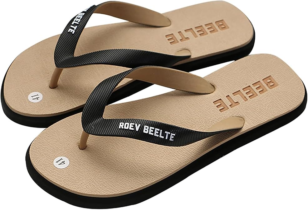Soft Science Flip Flops for Men Summer New Men's Non Slip Beach Sandals Personalized Outdoor Flip Flops Sandals Flip Flops for Men Non Slip
