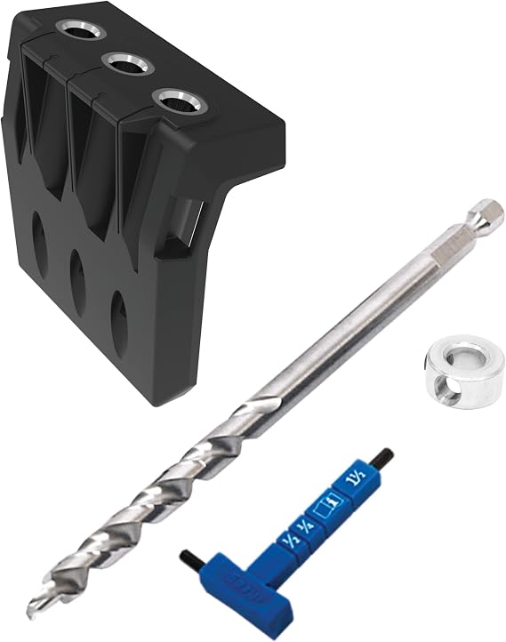 Kreg Micro-Pocket Drill Guide Kit 730, Woodworking Drill Guide, KPHA730