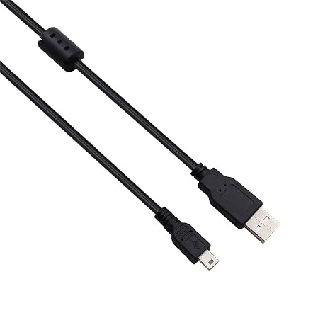 GONOLOWAY Replacement USB Cable Camera Transfer Data Sync Charging Cord 5Pin Compatible with Cybershot NEX-3, DSC-H5, P1 HDR/DCR/SR/HC/SX/XR/CX Series PS3 and More (3.3ft)