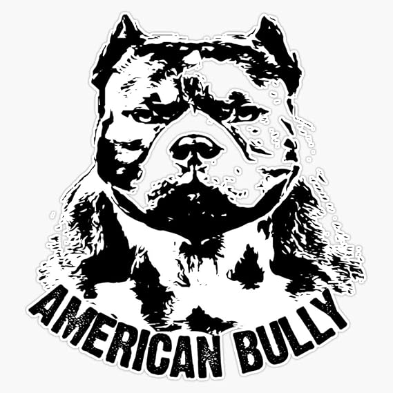 American Bully Vinyl Waterproof Sticker Decal Car Laptop Wall Window Bumper Sticker 5"