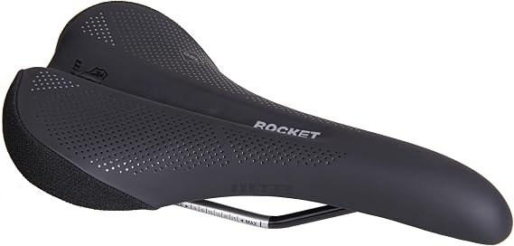 WTB Rocket Unisex- Adult Bike Seat (Saddle) - Thick Padding - Medium Width - Mountain & Gravel Cromoly Rail