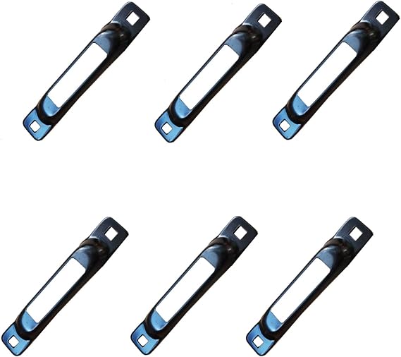 Single E Track Slot Tie Downs,Tie Down Anchor,Mini E Track Rail Anchors System for Trailer,Van,Trucks,Pickups-6 Pack