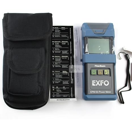 EXFO Optical Fiber Power Meter EPM-50 OPM Tester Range -60dB to 10dBm with 5 Wavelengths for Telecom