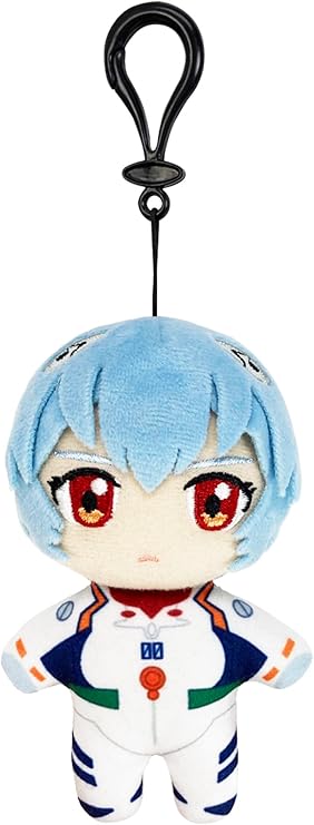 Great Eastern Entertainment Evangelion New Movie - Rei Ayanami Plug Suit Mini Plush w/Spring Clip 4.5" H