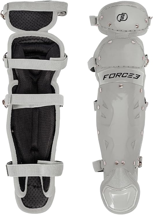 FORCE3 Defender Catcher Leg Guards - 12.5" Junior Ages 6-9