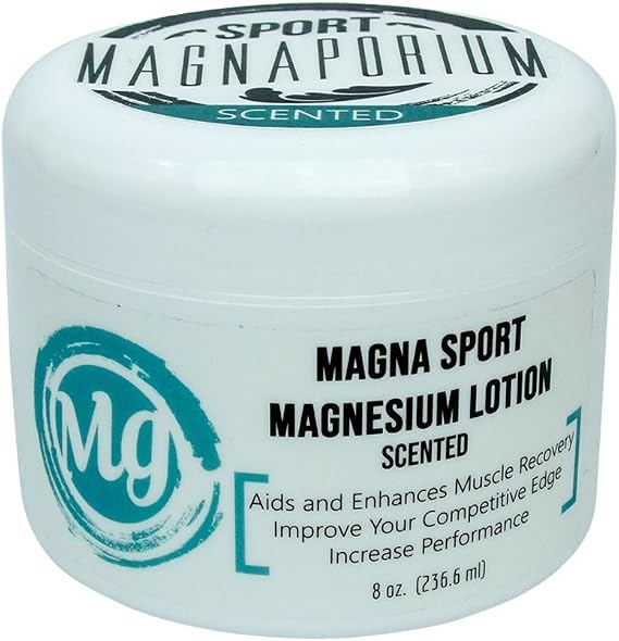 MagnaSport Magnesium Body Lotion, Scented, 8 Fl Oz