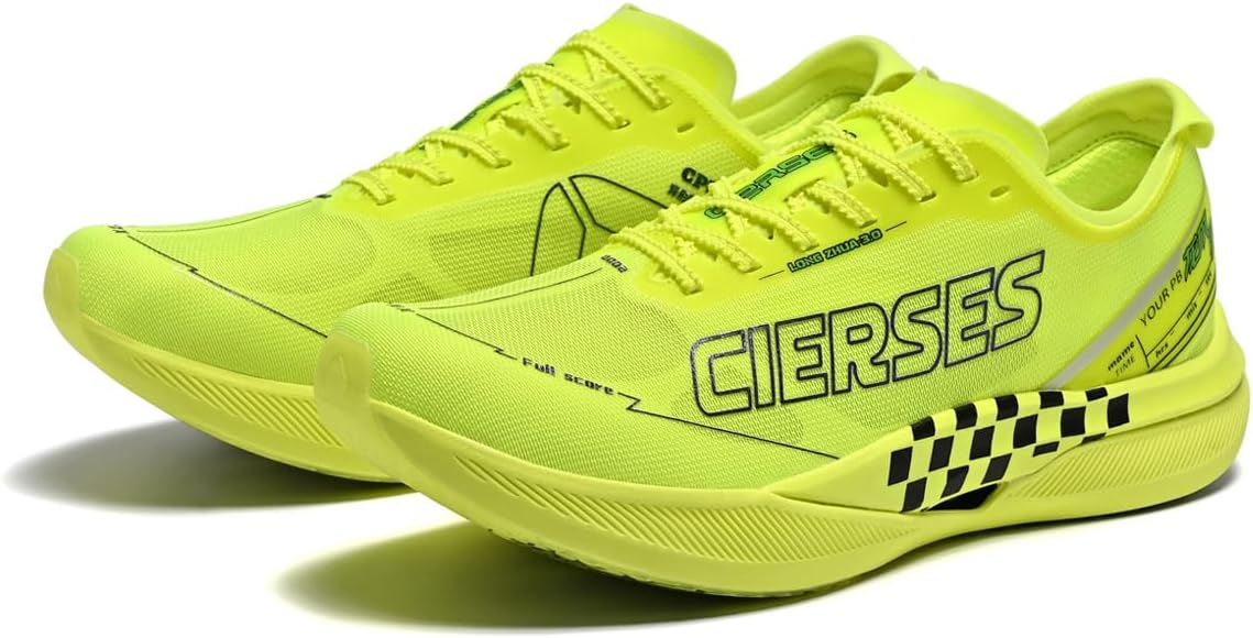 Men Carbon Plate Marathon Running Shoes Racing Shoes Professional Lightweight Technology Ultra-Light Rebound Sneakers