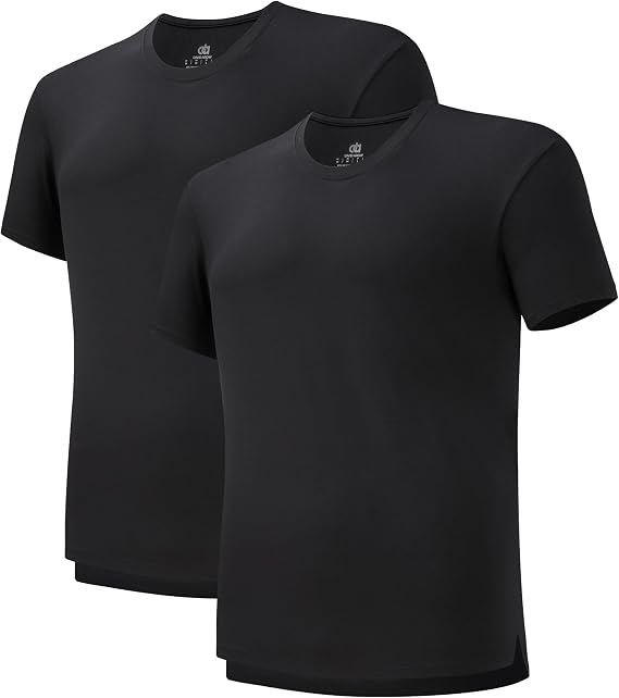 DAVID ARCHY Men's T-Shirts, 2-Pack