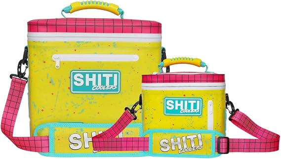 Shiti Coolers Bundle for Camping, Travel, Beach, Soft Lunch Box for Food, Drinks & Ice, Portable, Waterproof 24 Hr Insulated Bag with Shoulder Straps, Customizable The Basket