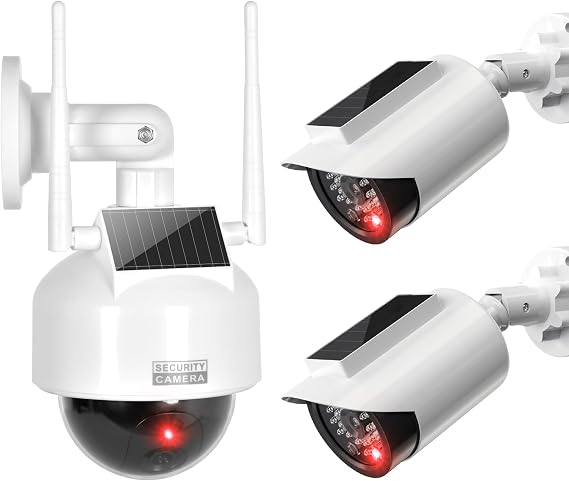 BNT Solar Powered Fake Security Camera