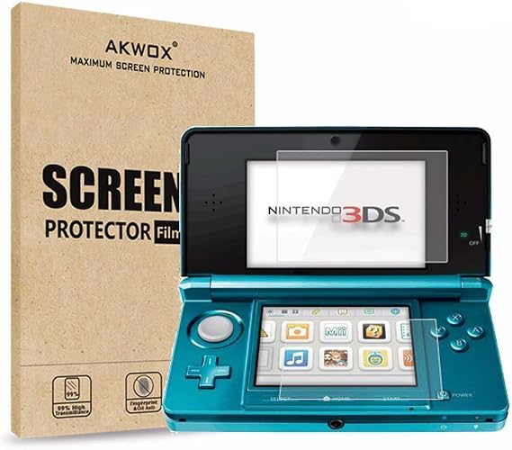 (Pack of 4) HD Clear Crystal Top LCD Screen Protector + Buttom LCD Screen Protective Filter for Nintendo 3DS