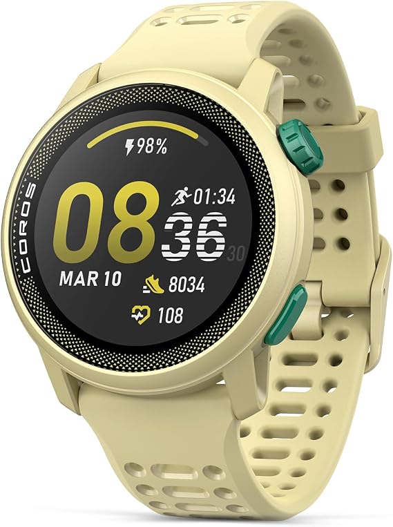 COROS PACE 3 Sport Watch GPS, Lightweight and Comfort, 17 Days Battery Life, Dual-Frequency GPS, Heart Rate, Navigation, Sleep Track, Training Plan, Run, Bike, and Ski (Mist Silicone)