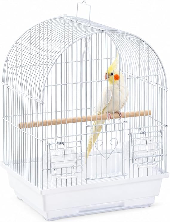 Small Bird Cage, Lightweight Hanging Travel Cage with Removable Tray