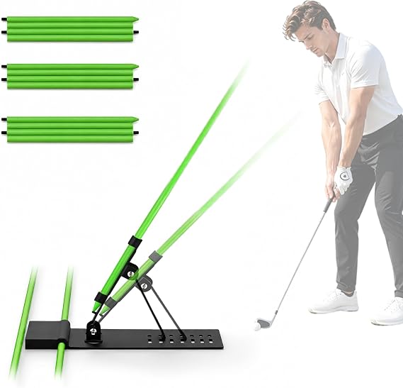 HRUIYL Golf Swing Trainer, Golf Trainer, Golf Training Aid, Golf Swing Trainer, Golf Swing Training Aid, Golf Training Aids Green