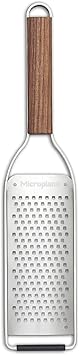 Microplane Master Series Wood Handle Stainless Steel Frame Coarse Blade Cheese Grater