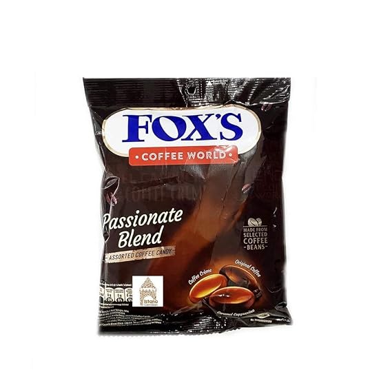 Fox's Coffee World Passionate Blend Assorted Coffee Candy, 90 g