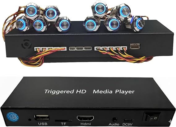 HDMI Media Player 1080p Full-HD Ultra Seamless Audio Video Auto Repeater HDMI Outputs - Retail Shelves, Smart Display Racks, Smart Retail, Exhibition Halls, Showrooms, Museums
