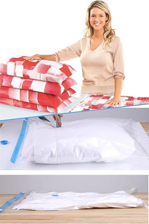 Mobee Büyük Boy Vakumlu Hurç Yorgan Hurcu Vakumlu Hurc Poşet Saklama Torbası - 55 x 90 cm 1410