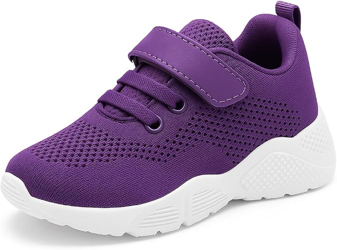 Toddler Sneakers Wide Toe Box Barefoot Shoes for Boys & Girls, Breathable Mesh, Lightweight Non-Slip Walking & Running Shoes