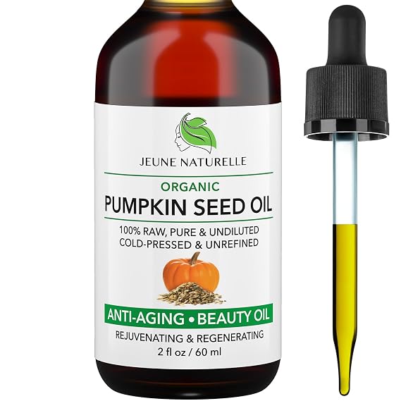 Pumpkin Seed Oil Organic, 100% Pure, Cold Pressed, Undiluted, Unrefined
