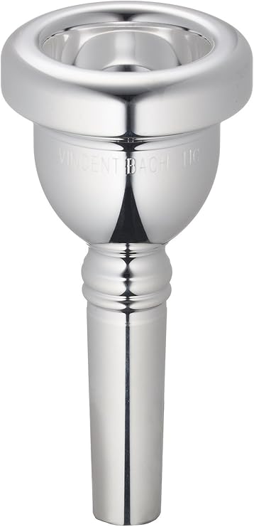 Bach 3504C Small Shank Tenor Trombone Mouthpiece, Silver Plated, 4C Cup Medium Shallow