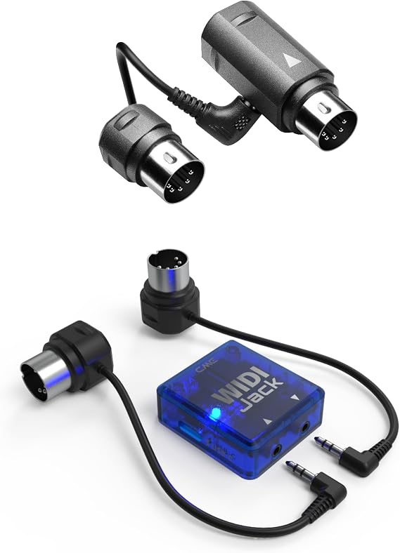 CME WIDI Master + WIDI Jack Pack - Connect MIDI devices via 5-pin DIN MIDI ports - Ultra-low 3ms Latency Premium Bluetooth MIDI