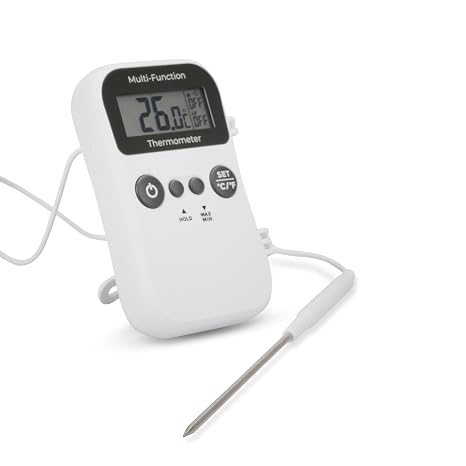 Multi-function digital catering thermometer with probe