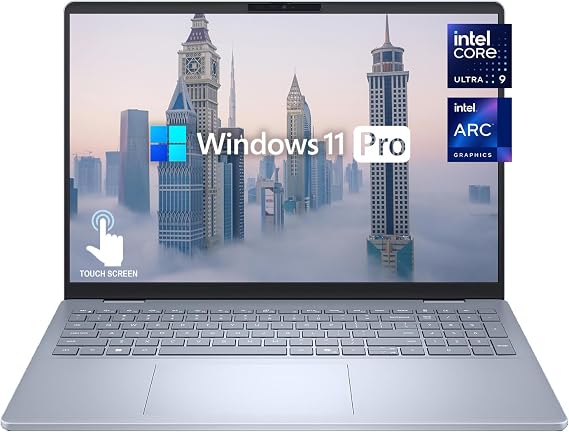 Dell Plus 16" 1920 x 1200 Touchscreen Laptop, Intel Core Ultra 9 288V, 32GB DDR5 RAM, 1TB SSD, Fingerprint Reader, Backlit KB, Wi-Fi 6, Windows 11 Pro, Blue