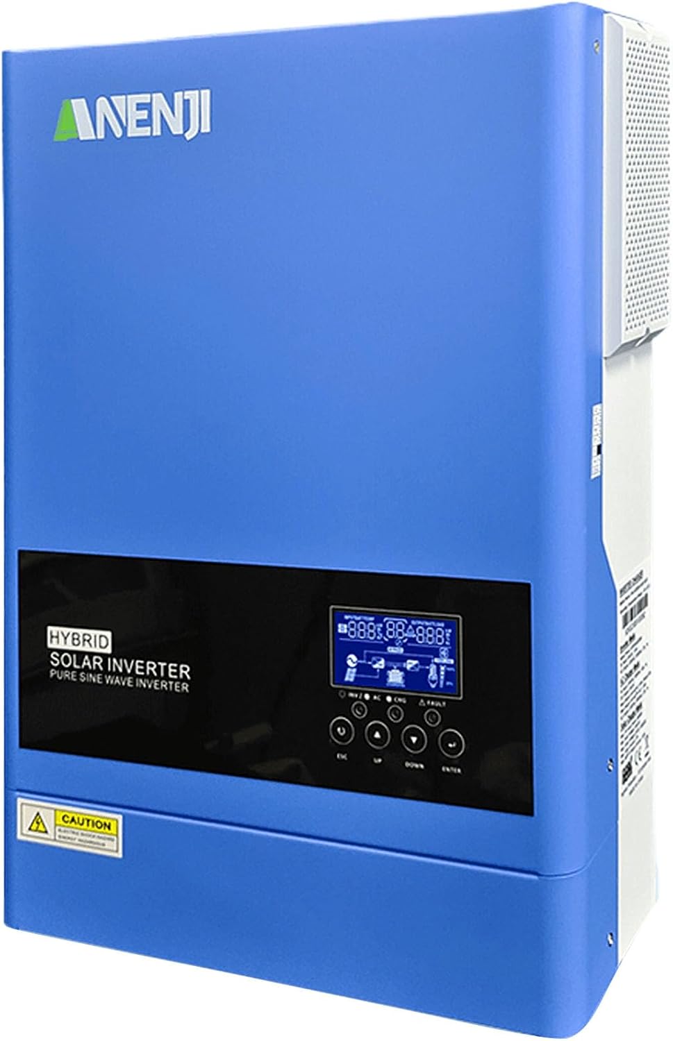 6200W Solar Hybrid Inverter 48Vdc to 230Vac Pure Sine Wave Inverter with 120A MPPT Solar Charge Controller, Max PV Input Voltage 500V, for 48V Lithium Batteries,mit WiFi-Modul