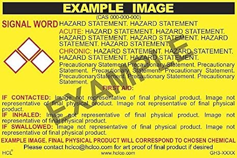 Ammonium Sulfamate GHS Label - 3" x 5" (Pack of 25)