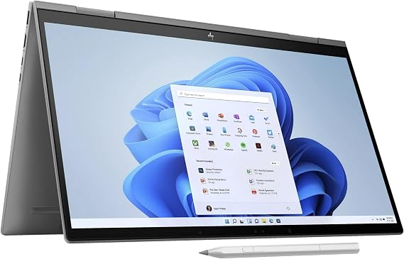 HP 2024 Envy x360 2-in-1 15.6 FHD IPS Touch Laptop 12-Core Intel Core Ultra 7 155U 32GB DDR5 1TB NVMe SSD Thunderbolt 4 USB-C w/DP WiFi AX BT Webcam HDMI2.1 Backlit KB Windows 10 Home w/RE USB
