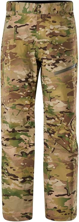 Vertx Recon Shell Mens Tactical Pants, Camo, Windproof, Waterproof Rain Pant, Rain Shell, Uniform Gear Camouflage Clothing, Multi-Cam, XX-Large/Long