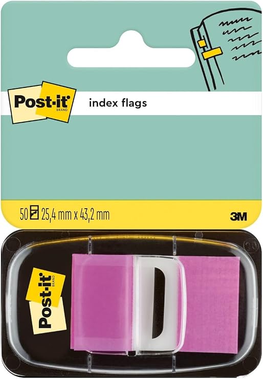 Post-it Index Flags, 50 Flags, 25.4 x 43.2 mm, Purple