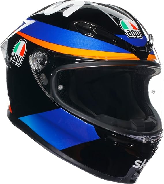 AGV K6 S Marini Sky Racing Team 2021 Motorcycle Helmet Blue SM