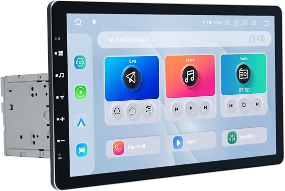 Dasaita 13.3" Double Din Radio, 6GB+64GB Android 13 Car Stereo with Wireless Carplay Android Auto, 5G WiFi/4G LTE, 1920*1080P Touch Screen Head Unit, In Dash GPS Navigation, Bluetooth 5.0, DTS, Gyro