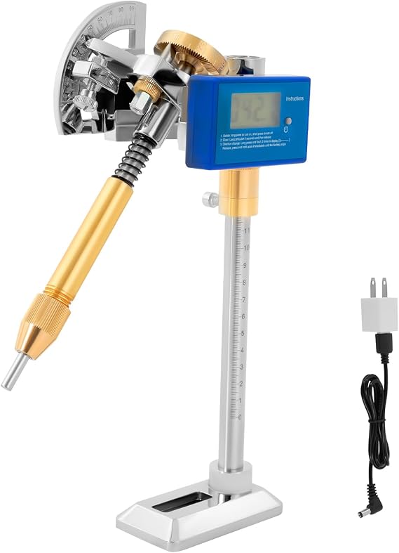 Jade Gem Grinding Faceted Manipulator for Angle Adjustment & Positioning, 96 Index Wheel, Gem Faceting Machine Digital Display Angle Manipulator for Jewelry Jade Gemstones Polishing