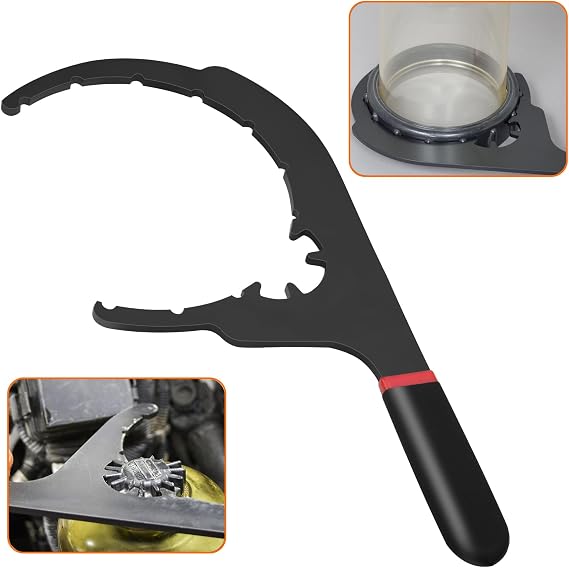 61130 Diesel Fuel Filter Wrench for Davco 8'' Fuel Water Filter Wrench Fuel Filter Removal Tool for DD13, DD15, DD16 Diesel Engine