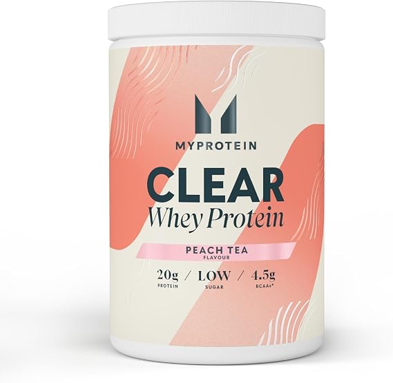 Myprotein Clear Whey Isolate Protein Powder | Peach Tea - 20 Servings | 20g Protein per Serving| Fruity Protein Juice Drink with Low Sugar |